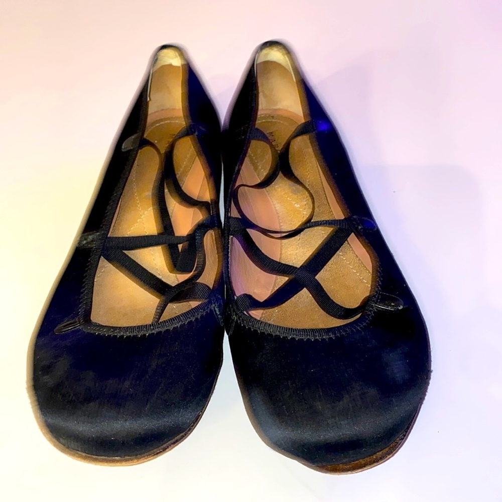 Marc Jacobs Designer Black Ballet Flats Size 8 Womens Footwear